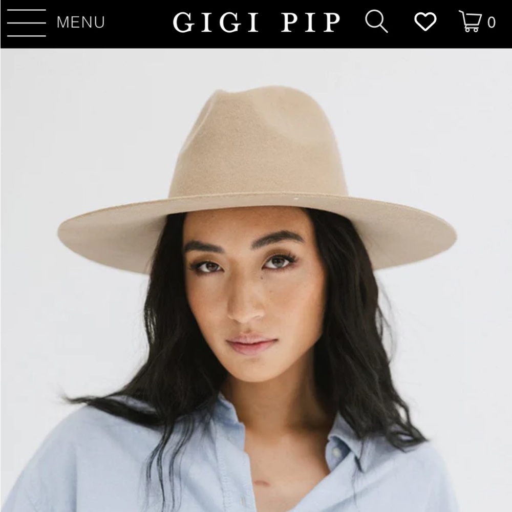 Gigi pip Emma wide brim fedora